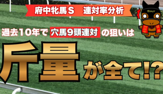 府中牝馬S2026連対率分析｜過去10年で穴馬9頭連対！カギは斤量と枠順だった