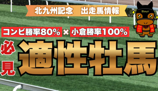北九州記念2026出走馬情報｜コンビ勝率80%×小倉勝率100%！注目馬6頭を徹底紹介