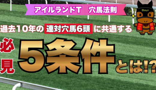アイルランドT 穴馬法則｜過去10年の激走データ5条件で導く穴馬候補3選